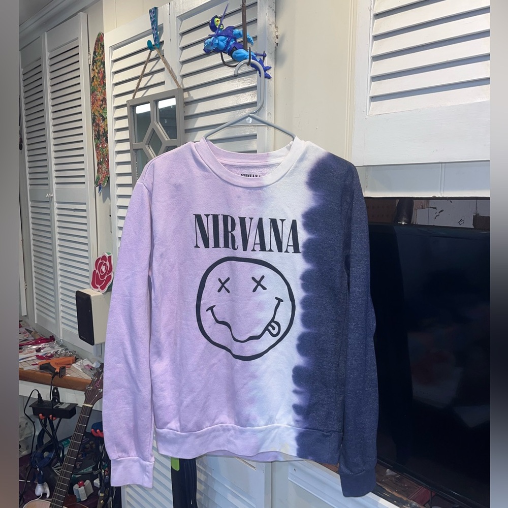 XS Nirvana Tye Dye Sweat shirt in good condition!
